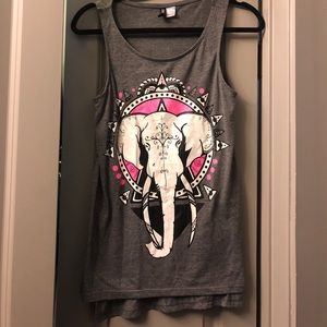 H&M Side Split Elephant Tank- Size S